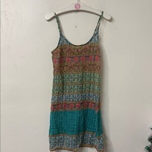 Staring at Stars Colorful Strappy Mini Dress